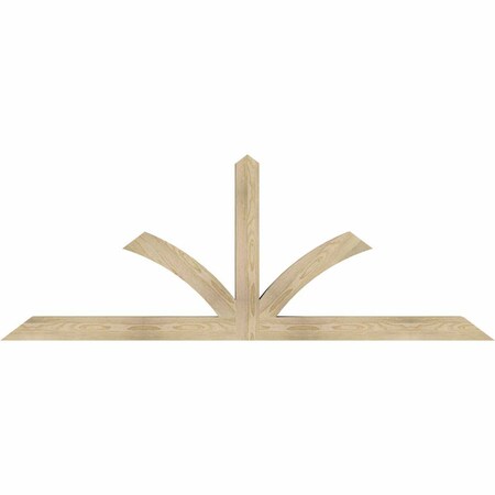 Ekena Millwork Richland Rough Sawn Timber Gable Bracket, Douglas Fir, 84"W x 31"H x 4"D x 4"F, 9/12 Pitch GBW084X31X0404RIC00RDF